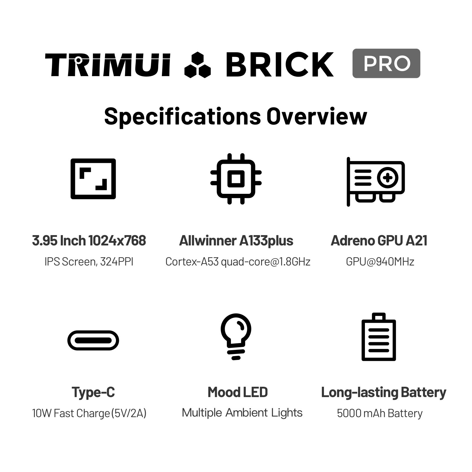 TRIMUI Brick Pro TG4040 Retro  - Gaming Console Kids recension och pris