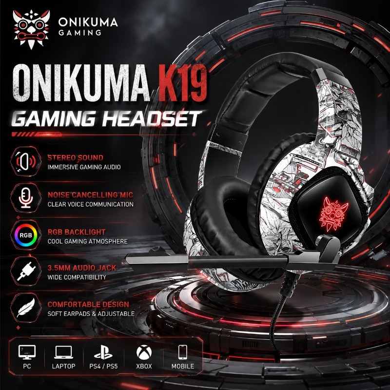 ONIKUMA K19 Gaming Headset Wir - Gaming Console Zone recension och pris