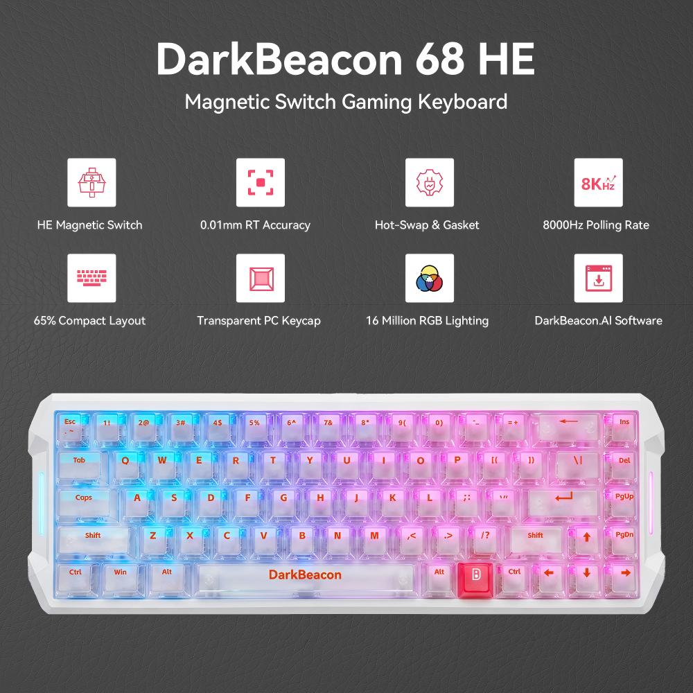 DarkBeacon Flux 68 HE Magnetic - Gaming Console Zone recension och pris
