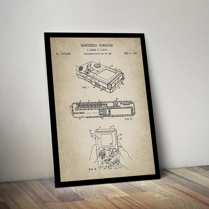 Vintage Game Console Blueprint - Gaming Console Zone recension och pris