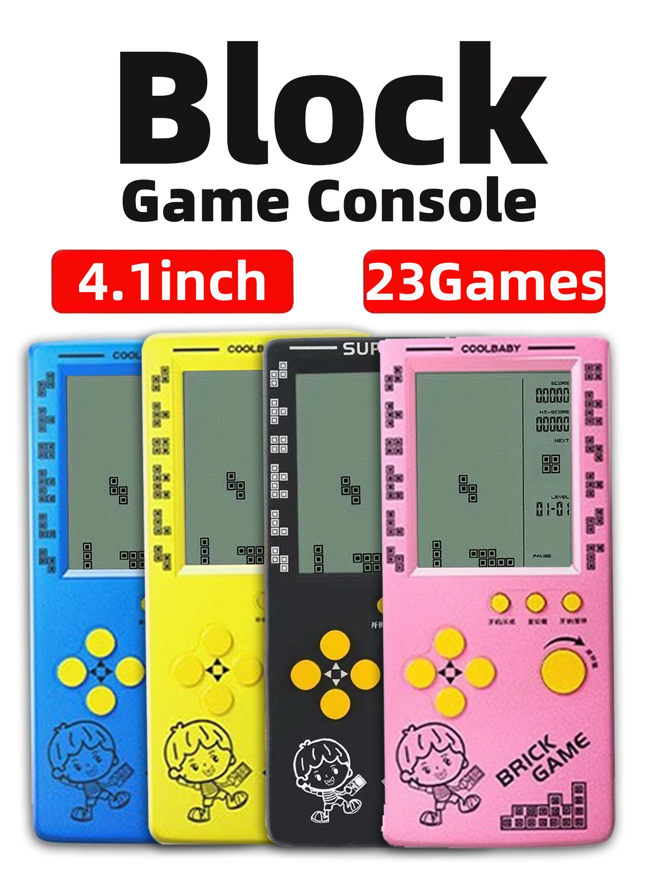Classic Retro Handheld Game Pl - Gaming Console Kids recension och pris