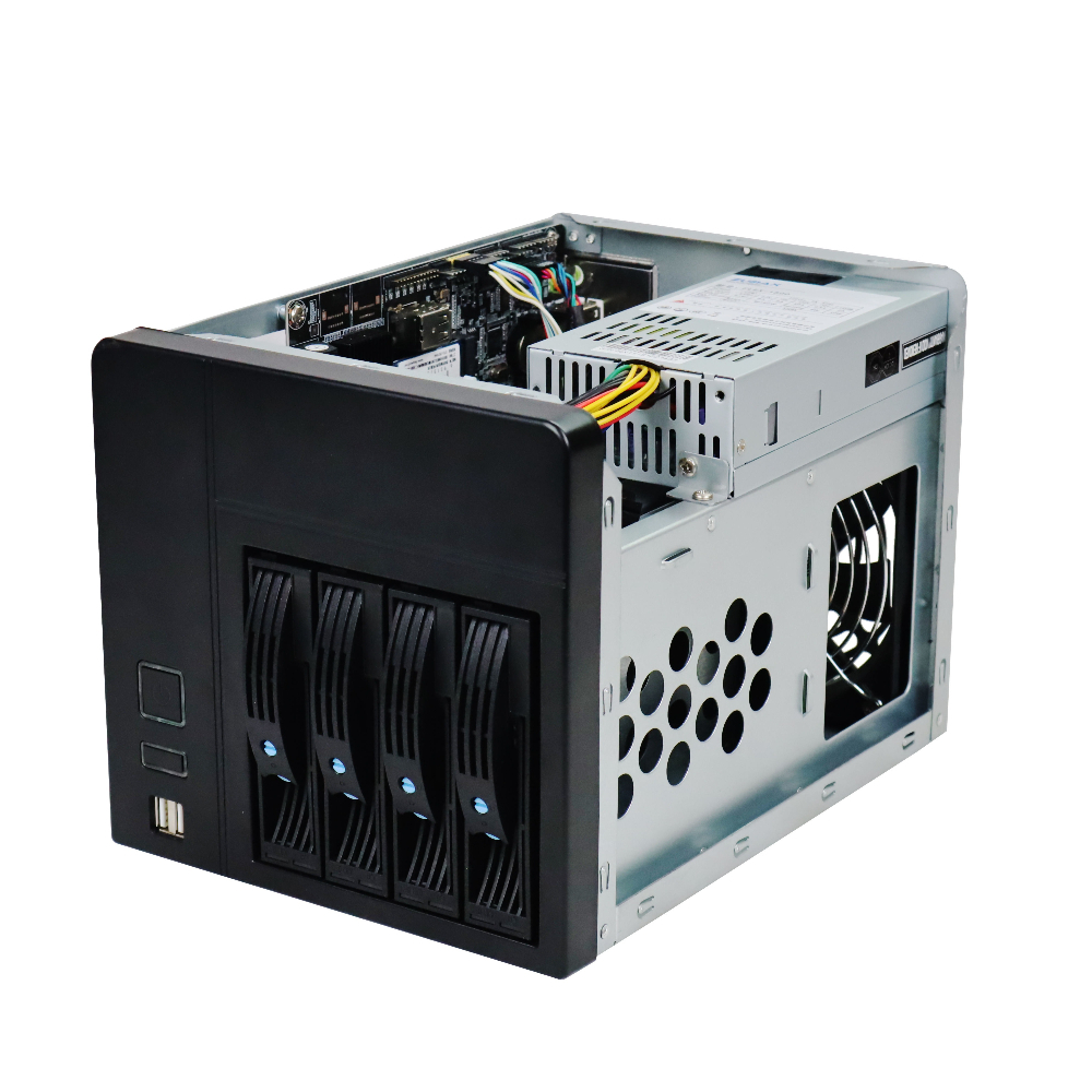NAS-4 4 Bay NAS Case Mini ITX  - Console Gaming Pc Case recension och pris