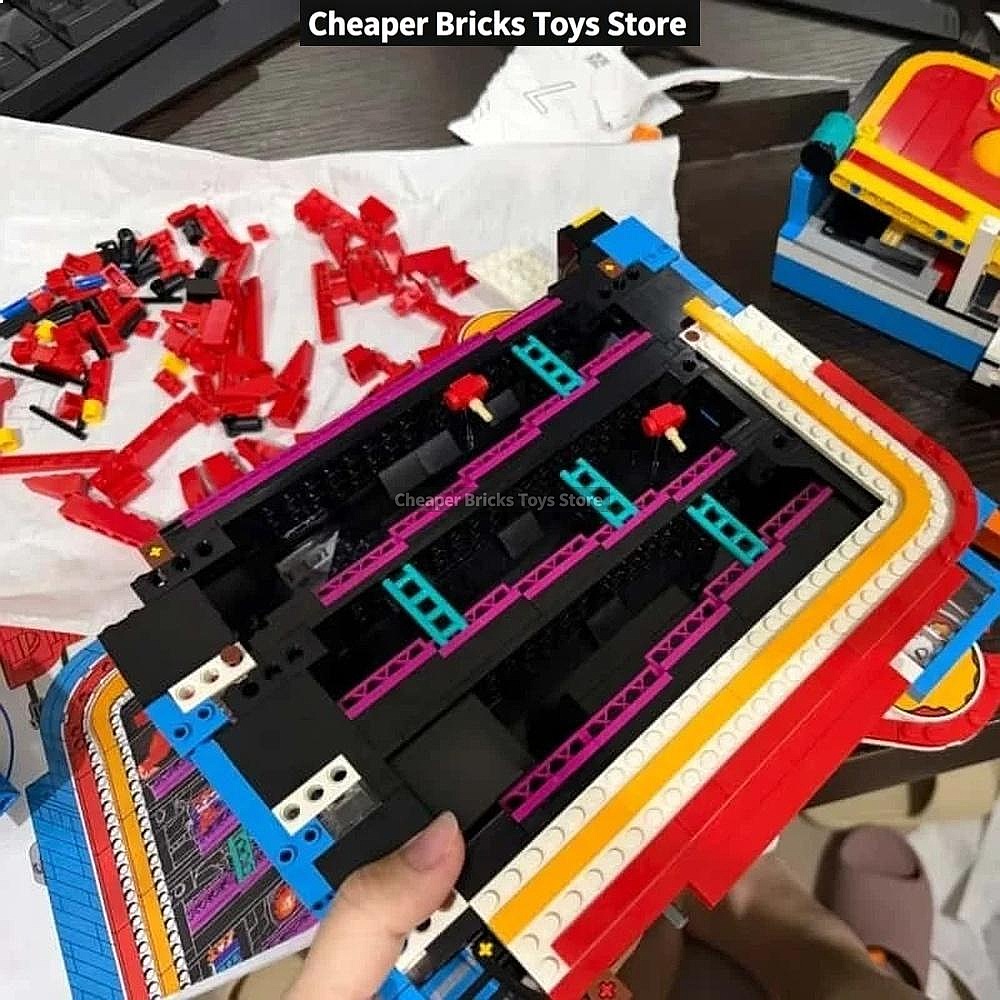 Gaming Building Blocks Cabinet - Gaming Console Display Cabinet recension och pris
