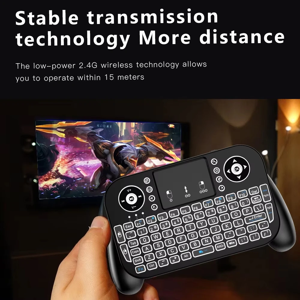 KEBIDUMEI RGB Backlit Mini Key - Gaming Console For Smart Tv recension och pris